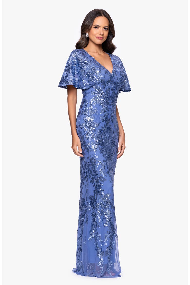 Sequin Mesh Dress, Alternate, color, PERIWINKLE