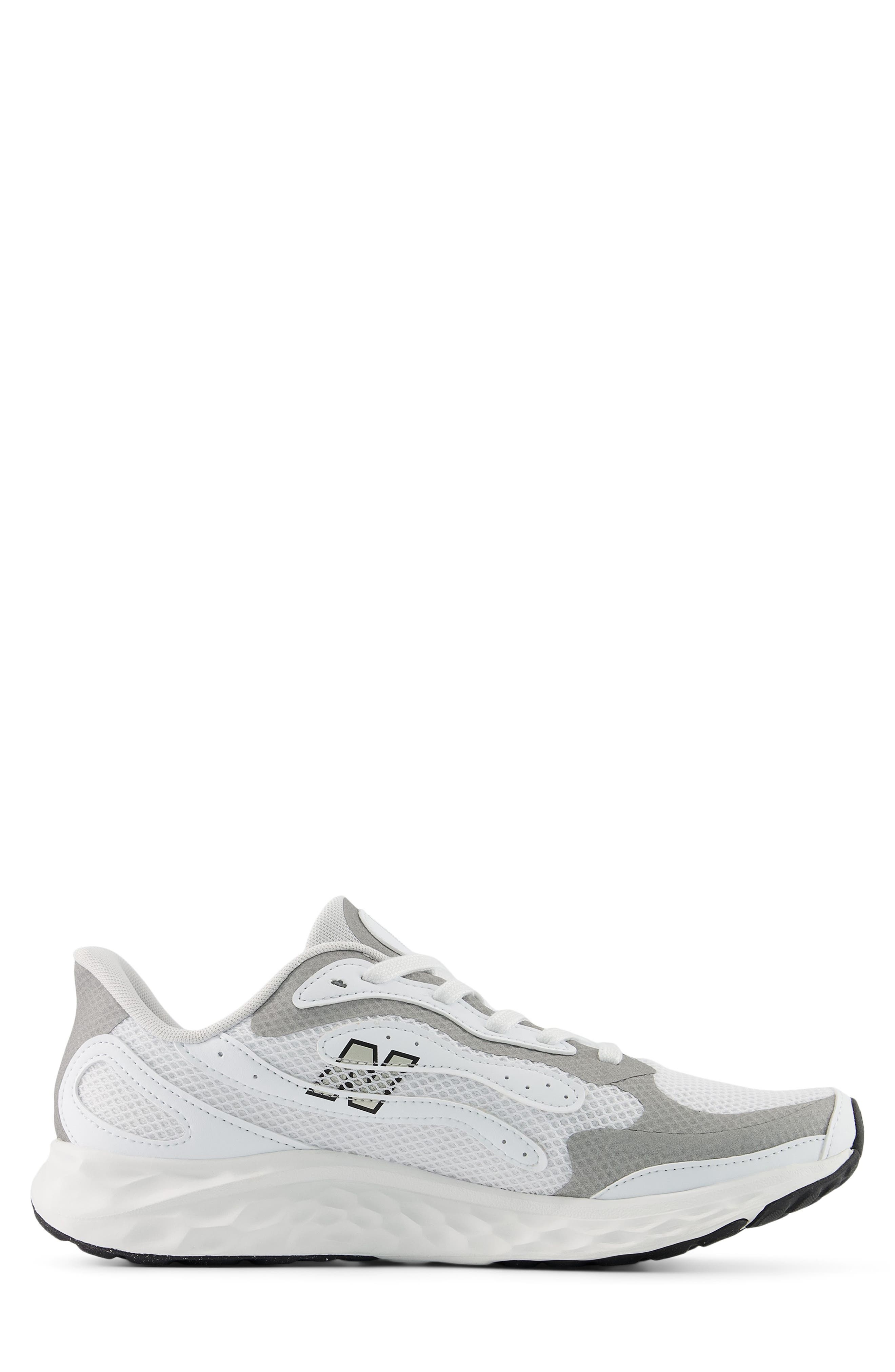 New Balance Fresh Foam Arishi v4 Running Shoe, Alternate, color, Nb 103 White/ Silver Metallic