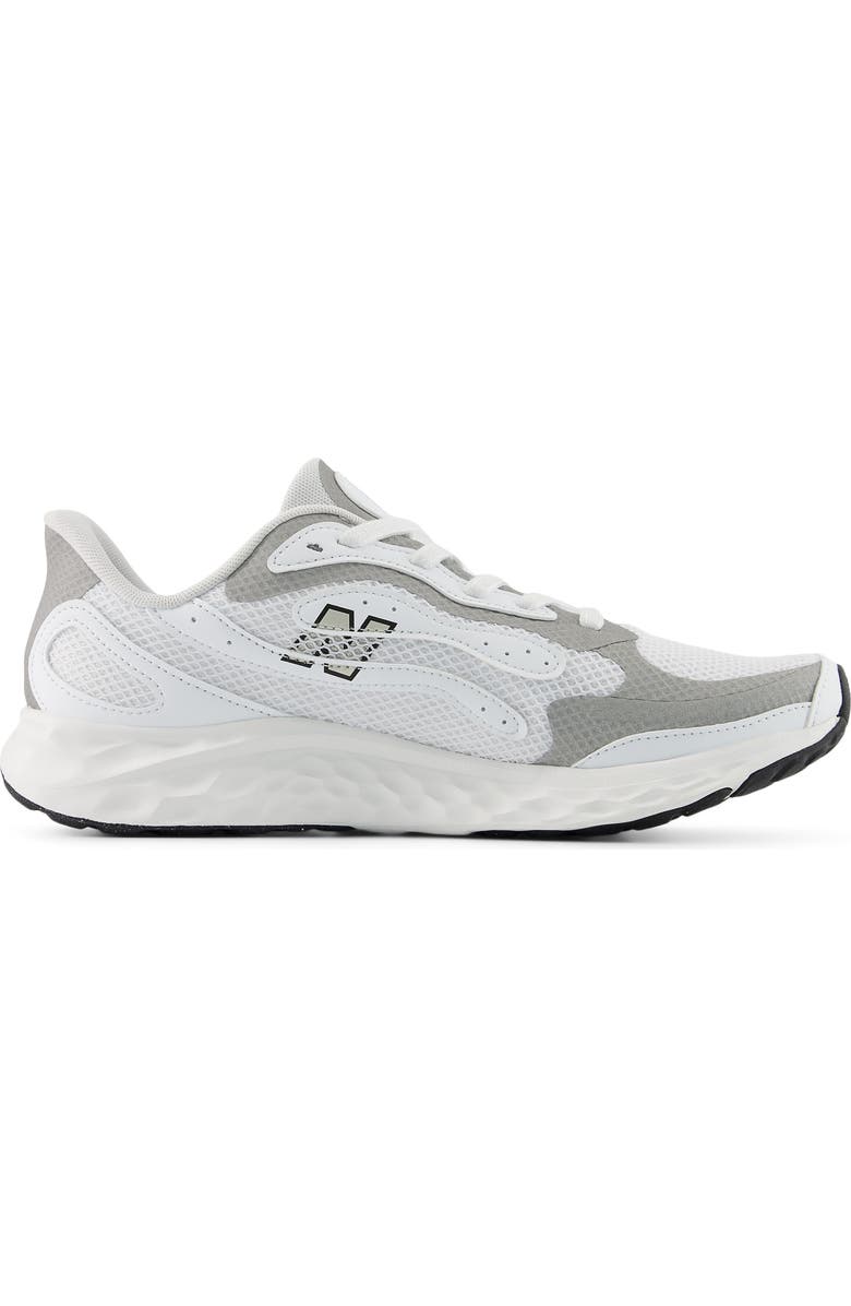 New Balance Fresh Foam Arishi v4 Running Shoe, Alternate, color, Nb 103 White/ Silver Metallic