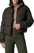 Joe's Bruna Plaid Wool Blend Puffer Jacket
