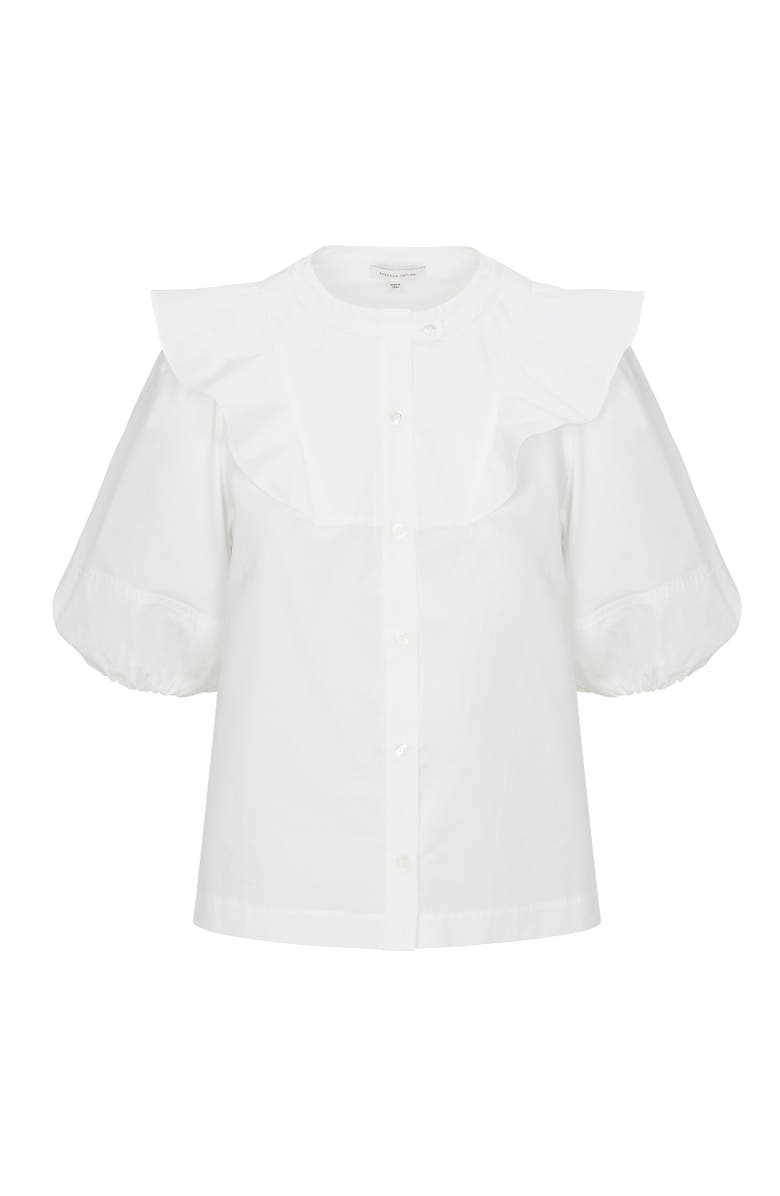 Rebecca Taylor Aisley Poplin Top, Alternate, color, Milk