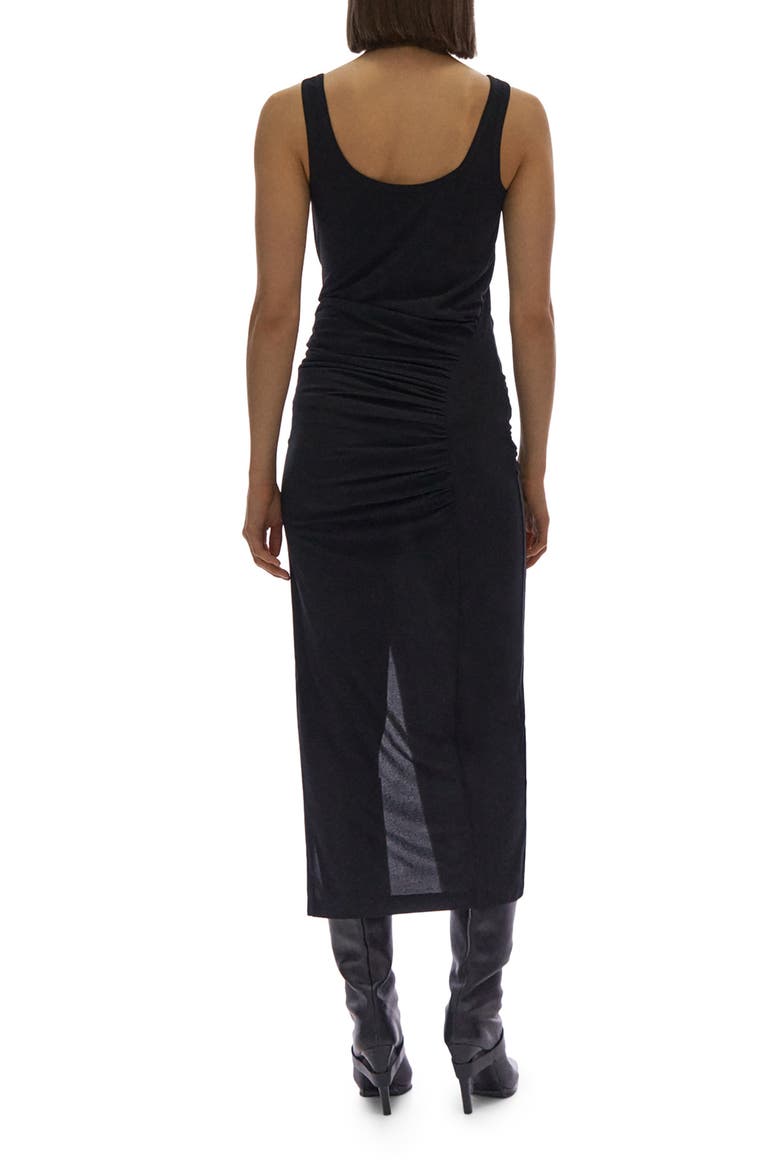 Side Slit Midi Tank Dress, Alternate, color, BASALT BLACK