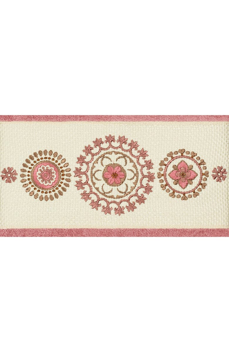 Linum Home Textiles Isabell Embellished Bath Towel - Tea Rose, Alternate, color, Tea Rose