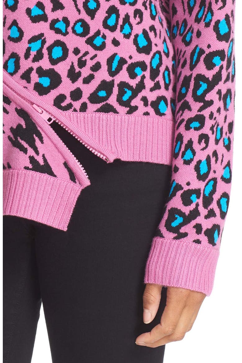 Intarsia Knit Sweater, Alternate, color, COSMIC PINK
