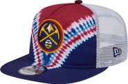 New Era Men's New Era Navy/Red Denver Nuggets Throwback Dye Golfer Snapback Hat