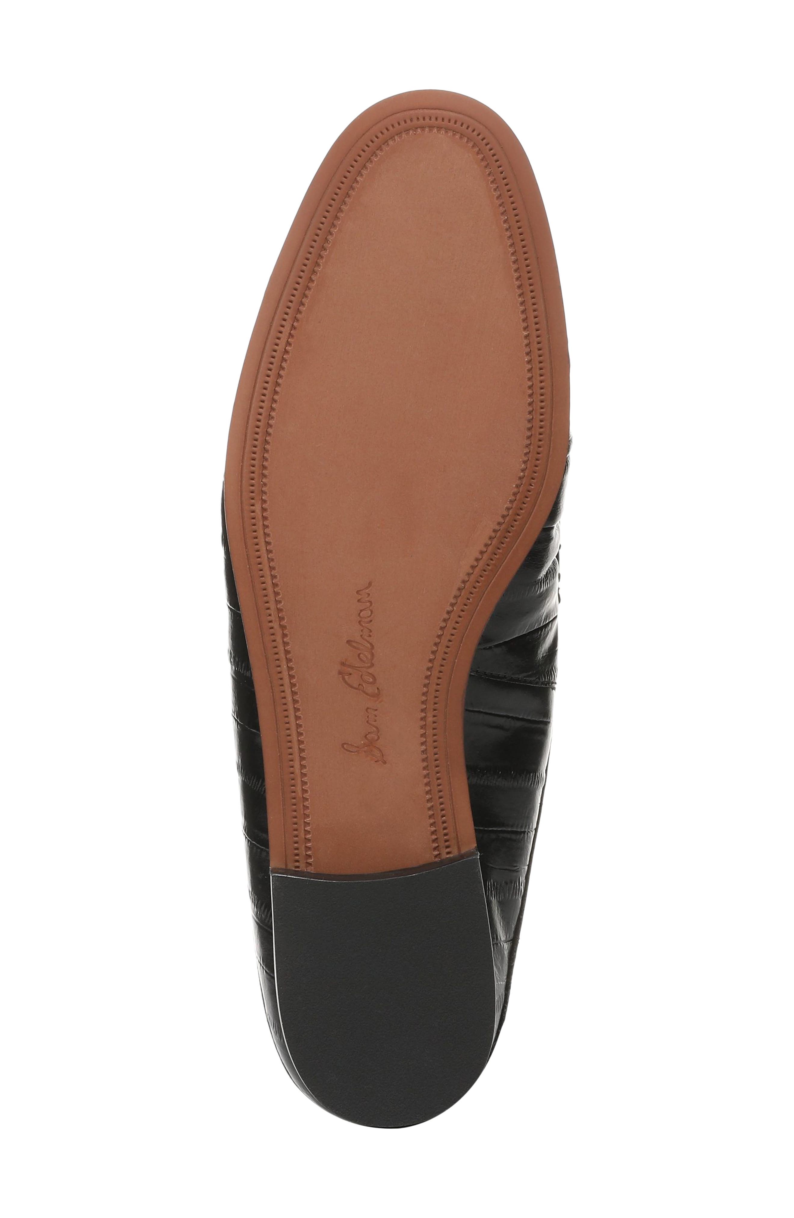Louella Penny Loafer Mule, Alternate, color, BLACK LEATHER