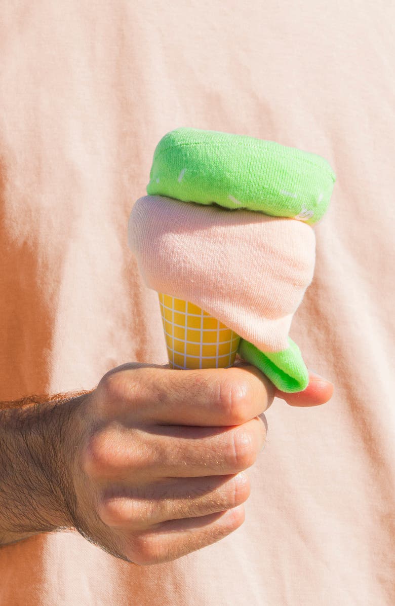 doiy Dolce Gelato 3D Crew Socks, Alternate, color, Dolce Gelato