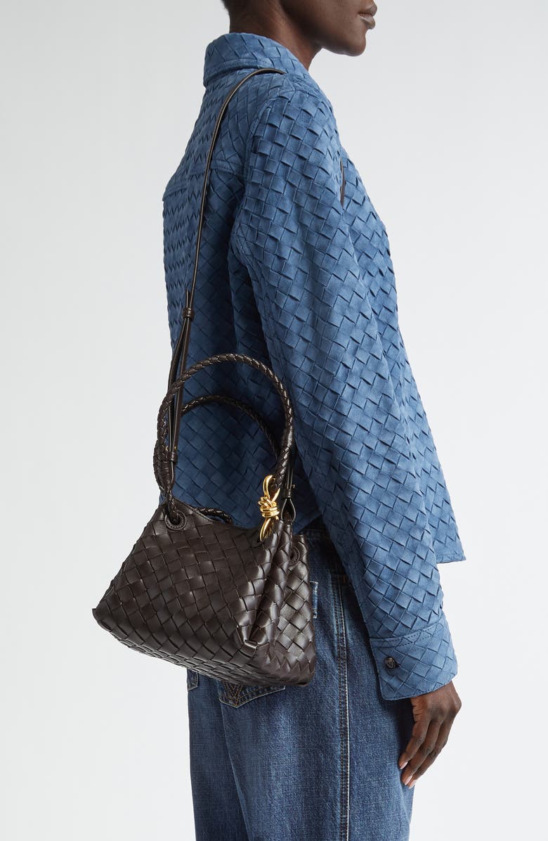 Bottega Veneta Small Andiamo Intrecciato Leather Crossbody Bag, Alternate, color,