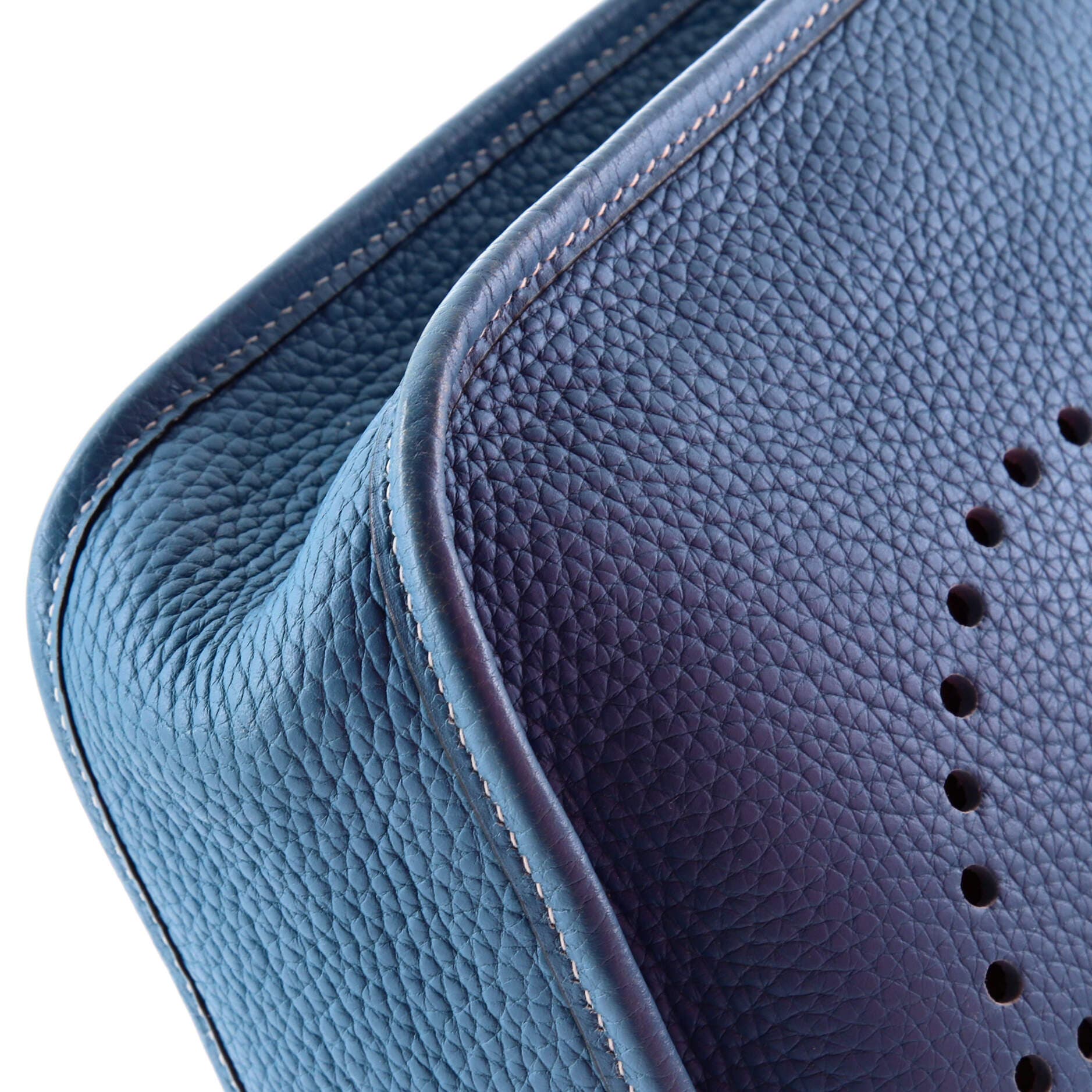 Pre-Owned Hermes Evelyne Bag Gen I Clemence PM, Alternate, color, Blue Jean