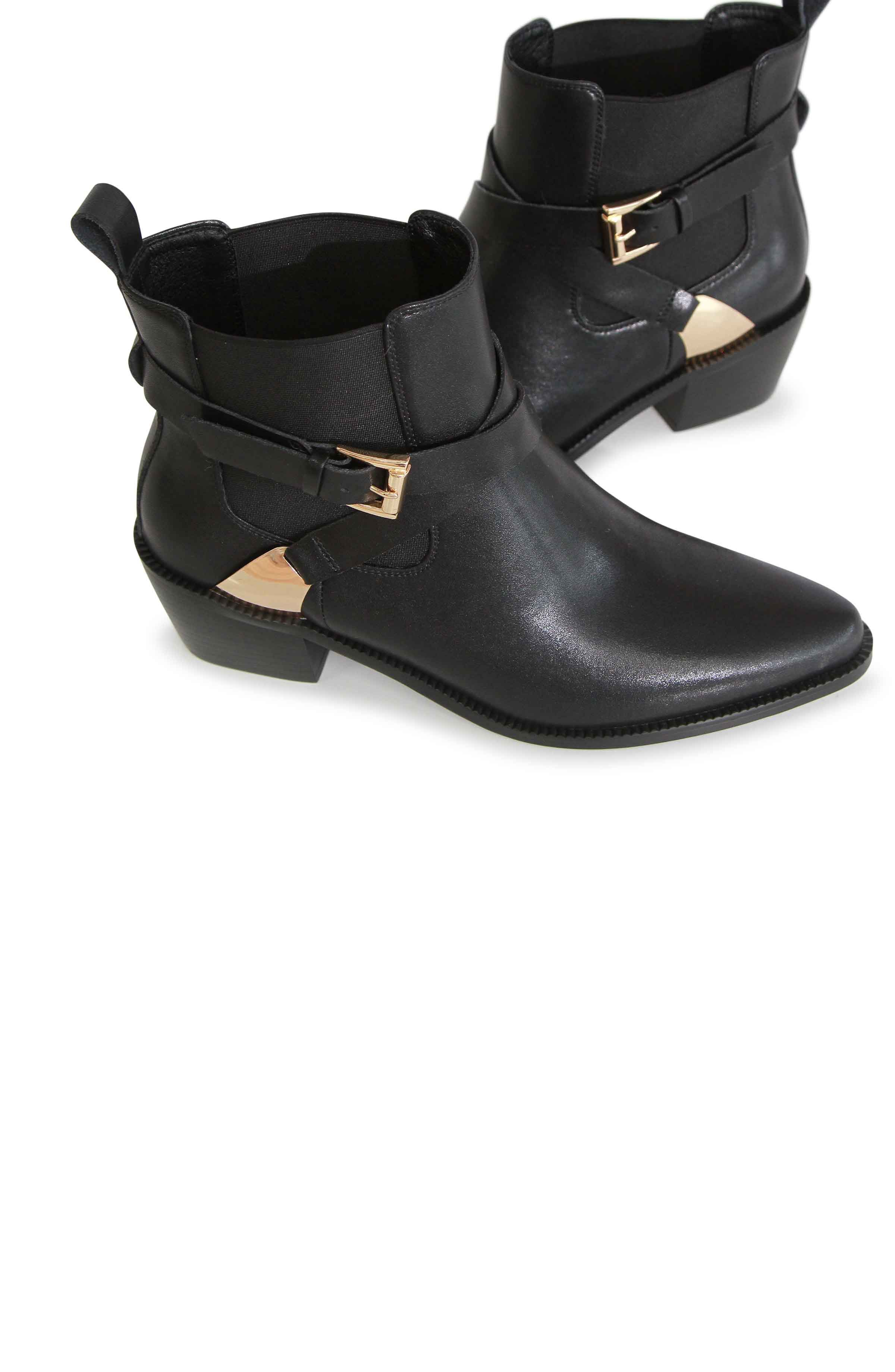 Belle & Bloom Full Moon Ankle Boot, Alternate, color, Black