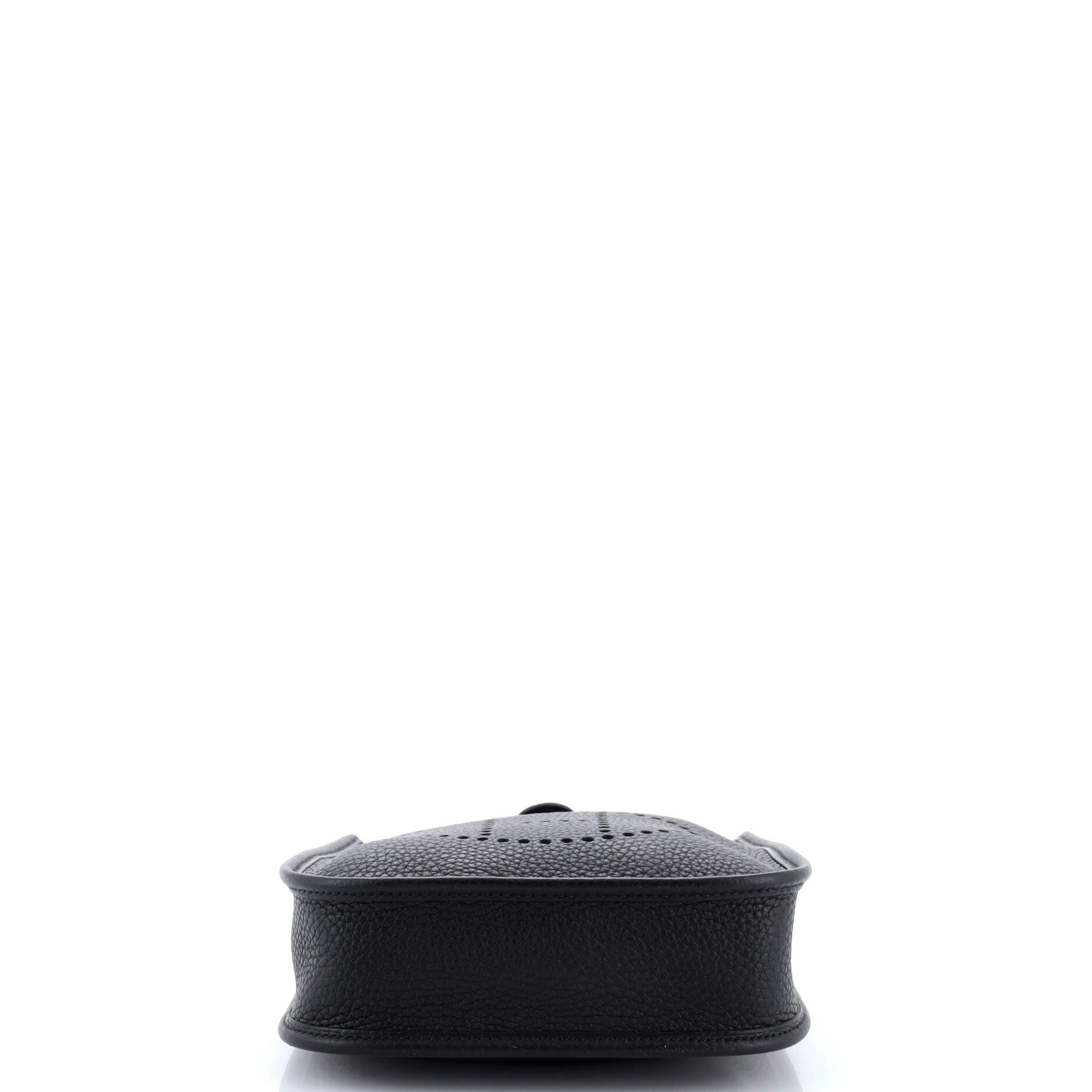 Pre-Owned Hermes Evelyne Bag Gen III Clemence TPM, Alternate, color, Noir