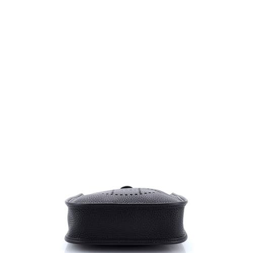 Pre-owned Hermes Hermes Evelyne Bag Gen Iii Clemence Tpm In Black