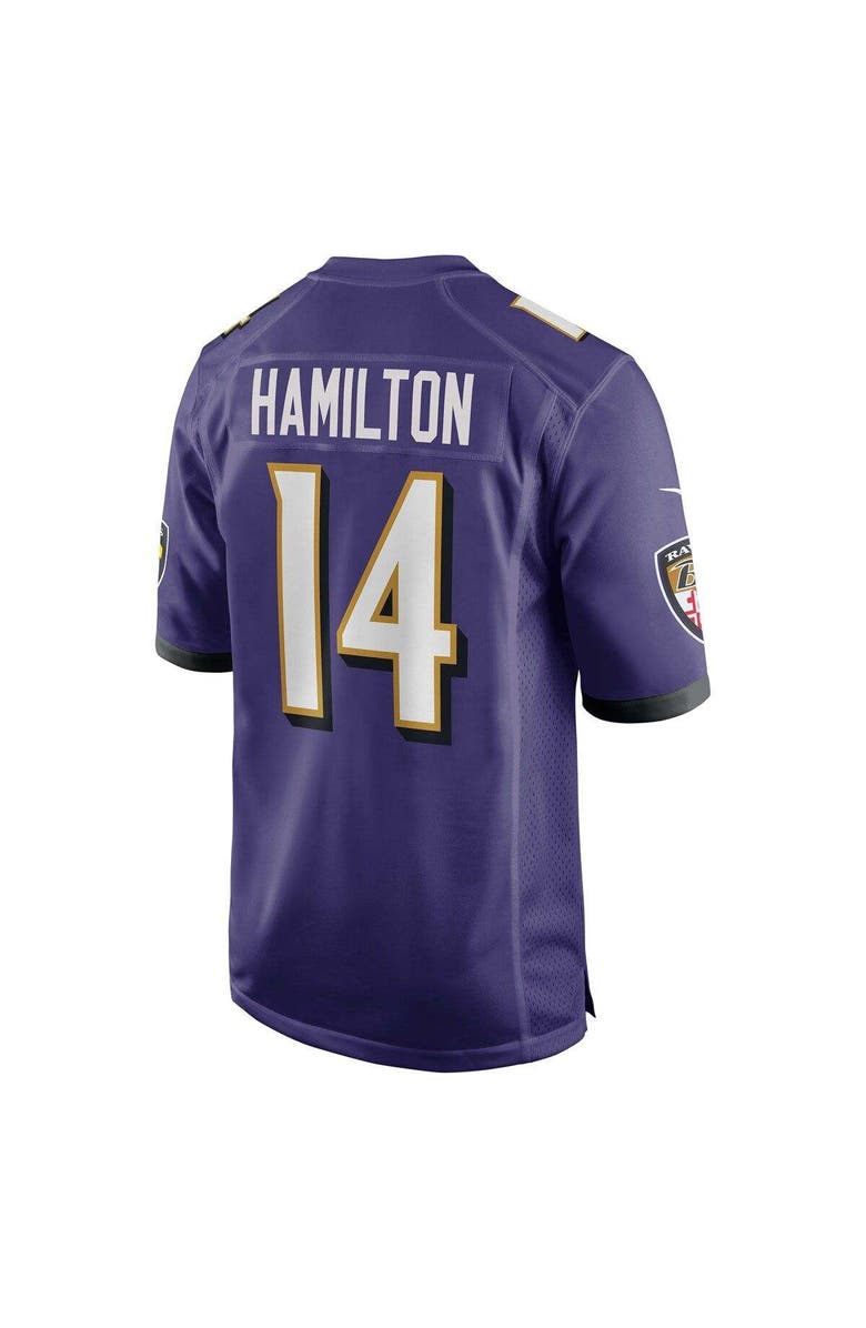 Nike Men's Nike Kyle Hamilton Purple Baltimore Ravens Player Game Jersey, Alternate, color, Purple