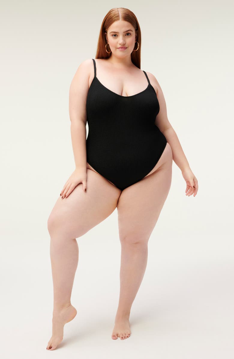 Good American Always Fits One-Piece Swimsuit, Alternate, color, 