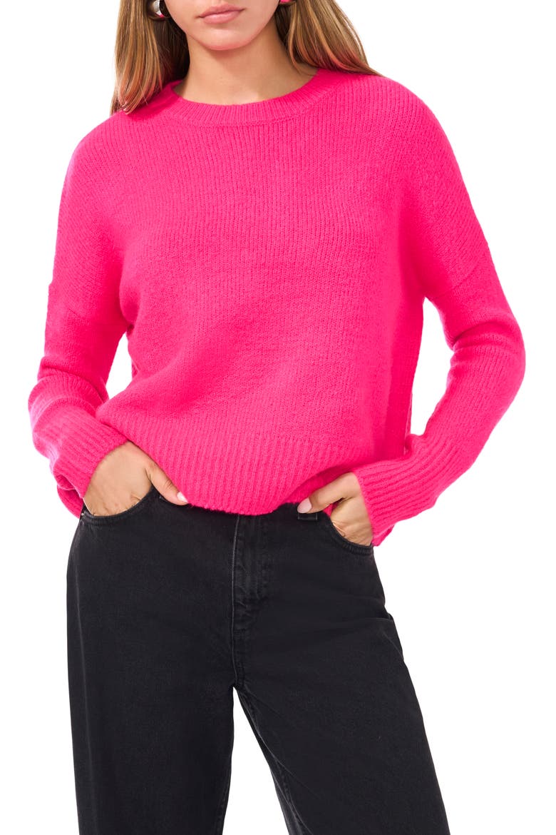 Crewneck Sweater, Main, color, PASSION
