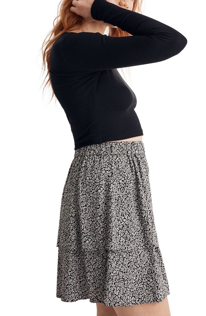 Madewell Fine Ribbed Supercrop Crewneck Long Sleeve T-Shirt, Alternate, color,