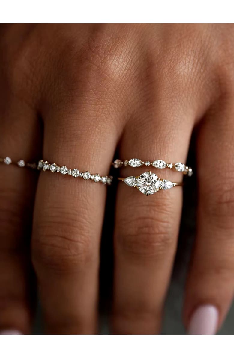 Hollywood Sensation Mirage Elegant Ring with Round-Cut AAAAA Cubic Zirconia, Alternate, color, 