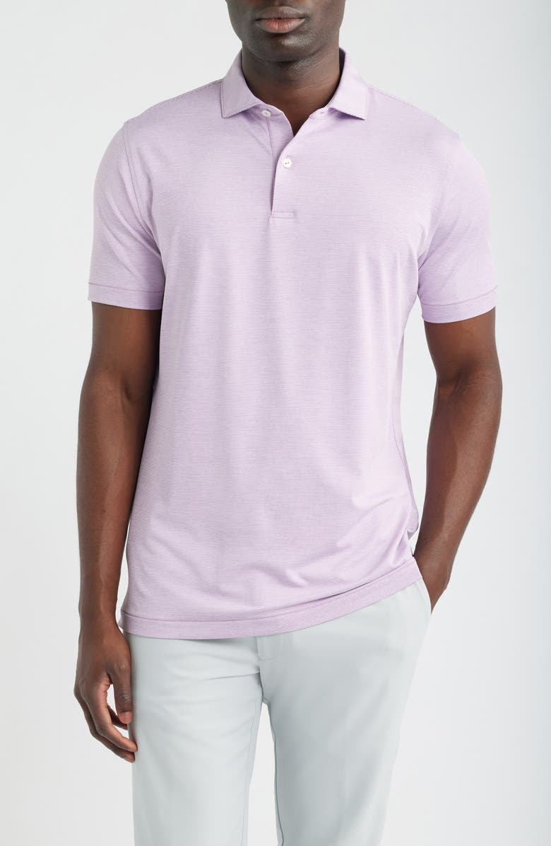 Peter Millar Crown Crafted Performance Jersey Polo, Main, color, Soft Orchid