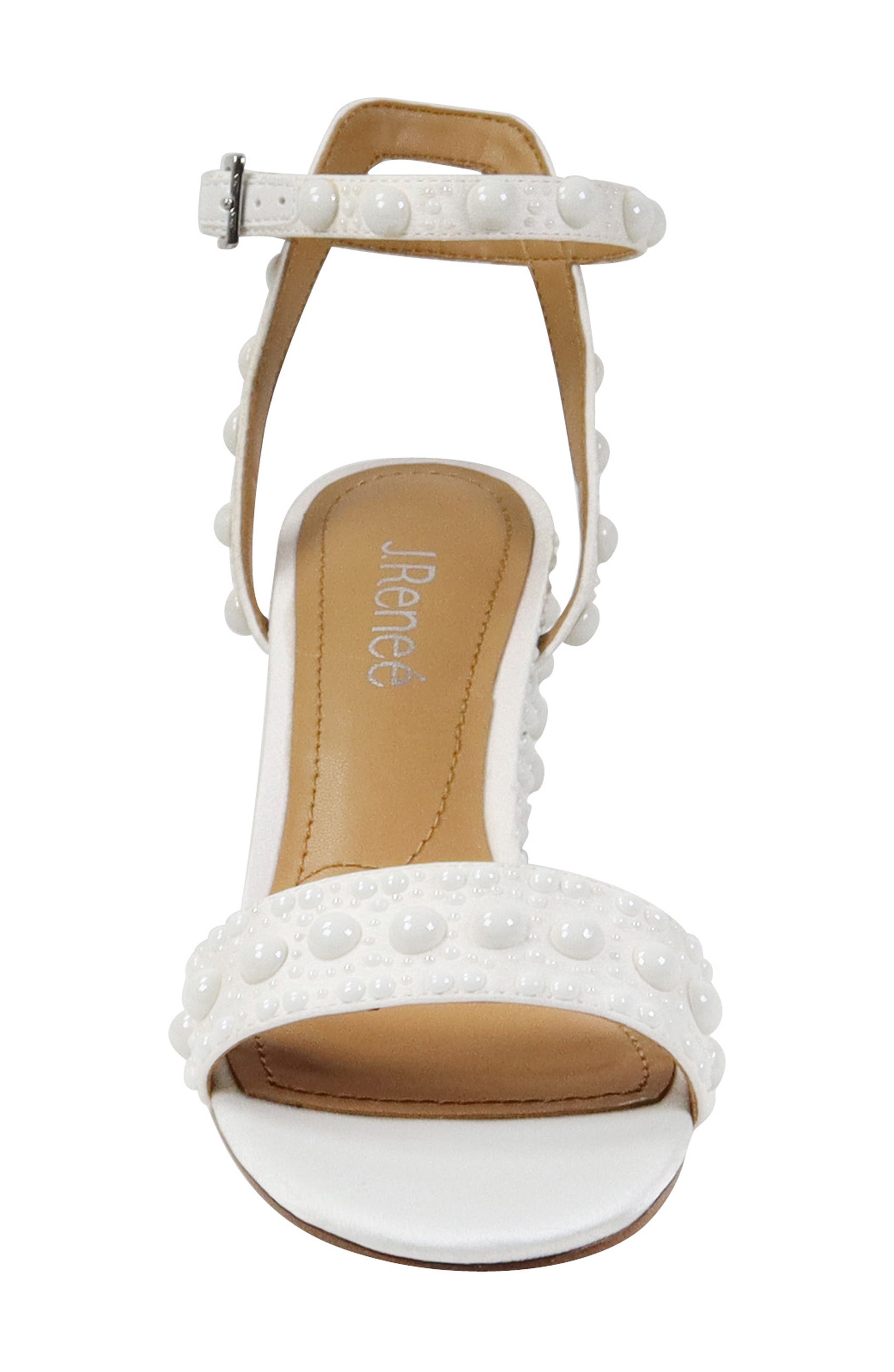 J. Reneé Rulata Ankle Strap Sandal, Alternate, color, White