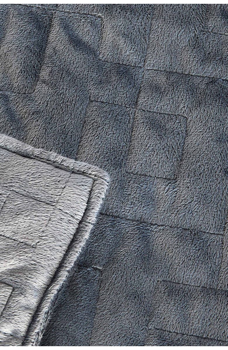 DREAM THEORY Microfiber 15lb. Weighted Blanket & Duvet Cover - Grey, Alternate, color, 