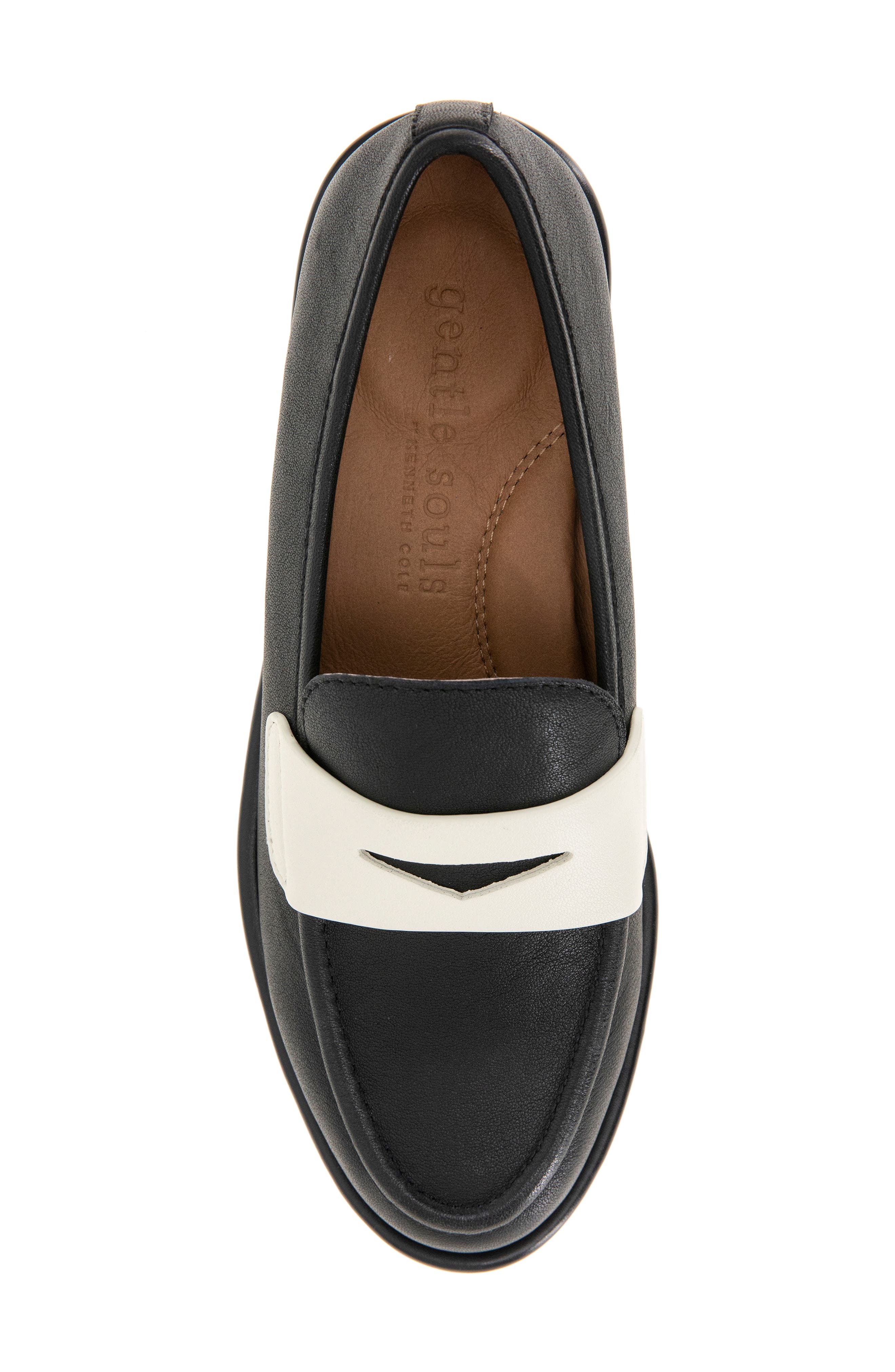 Gentle Souls Cybil Loafer, Alternate, color, Black Leather