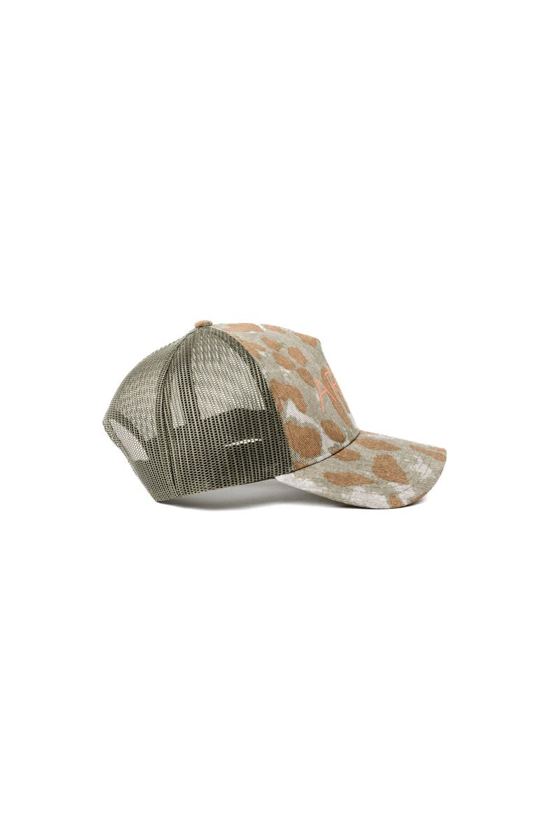 Camo Surf Trucker hat, Alternate, color, Leopard Camo