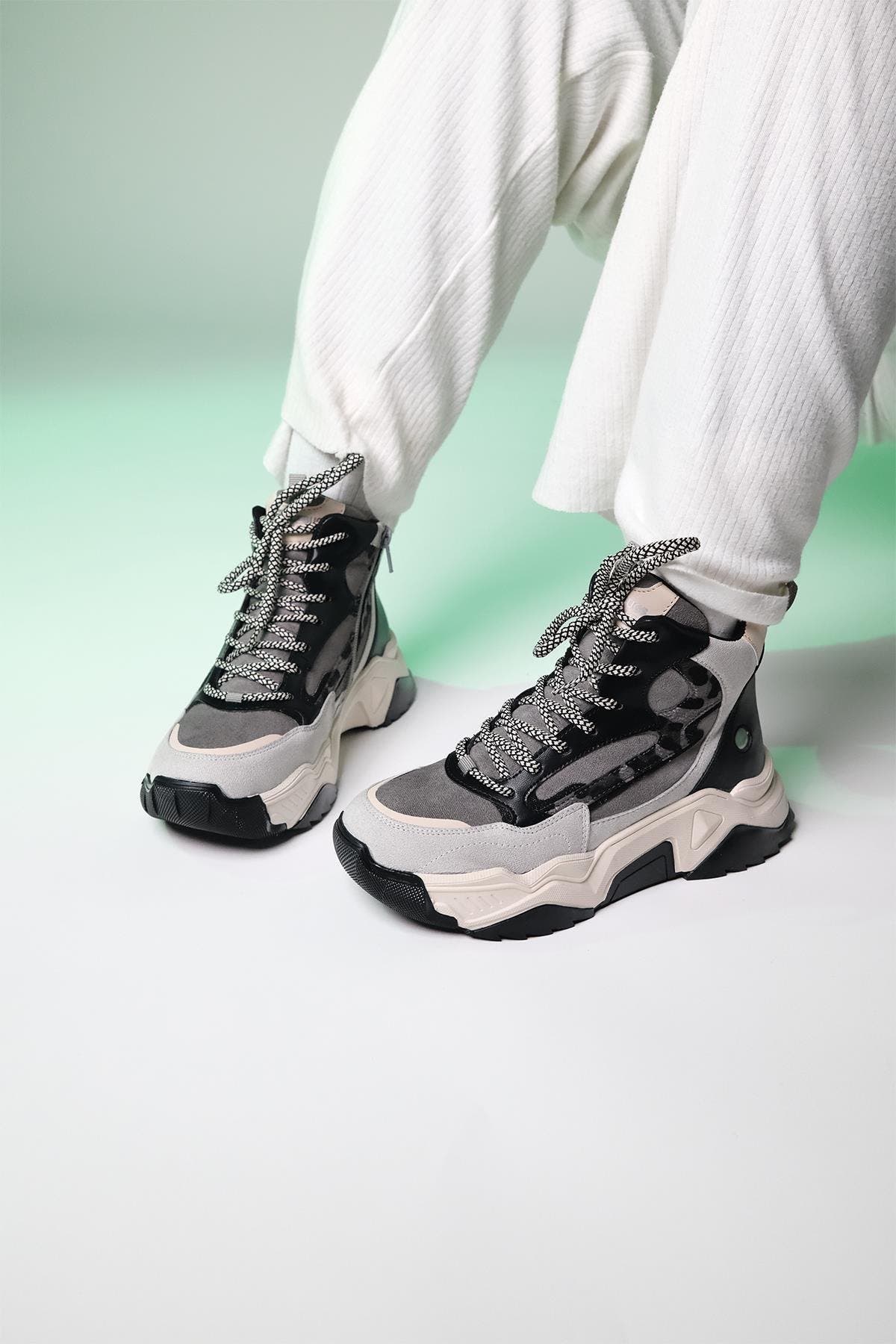 Prologue Shoes Olivia Sport Boot, Alternate, color, Ice Black Faux Leather