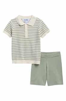 Original Penguin Polo Sweater & Shorts Set