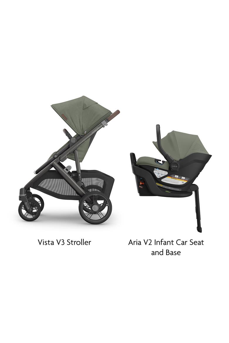 Vista V3 Stroller & Aria V2 Infant Car Seat Travel System, Alternate, color, EVELYN