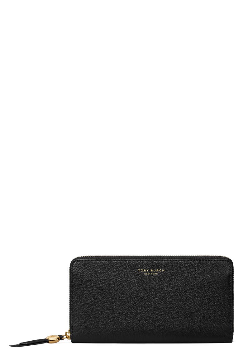 Zip Continental Wallet, Main, color, BLACK
