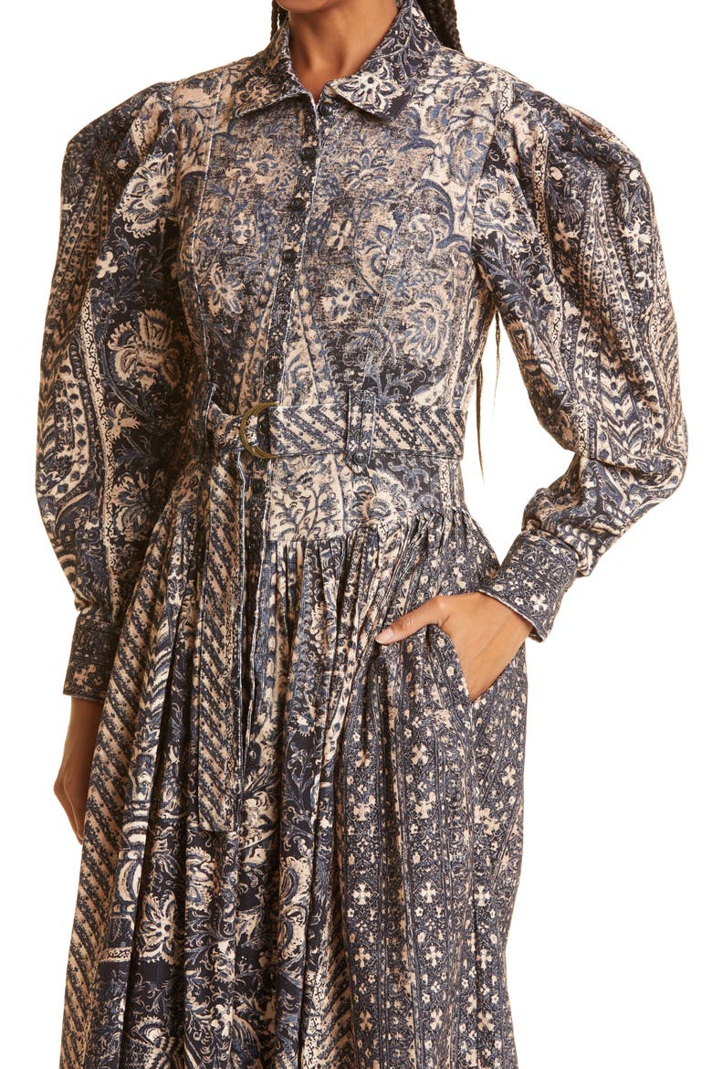 Lucinda Puff Sleeve Maxi Dress, Alternate, color, TWILIGHT