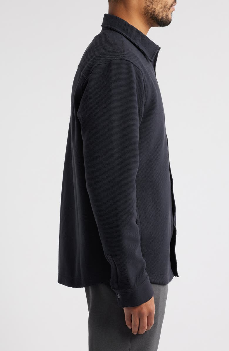 Zella Trek Brushed Ottoman Shirt Jacket, Alternate, color,