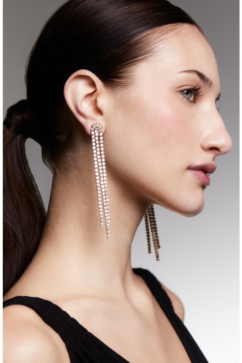 Hollywood Chandelier Drop Earrings, Alternate, color, GOLD