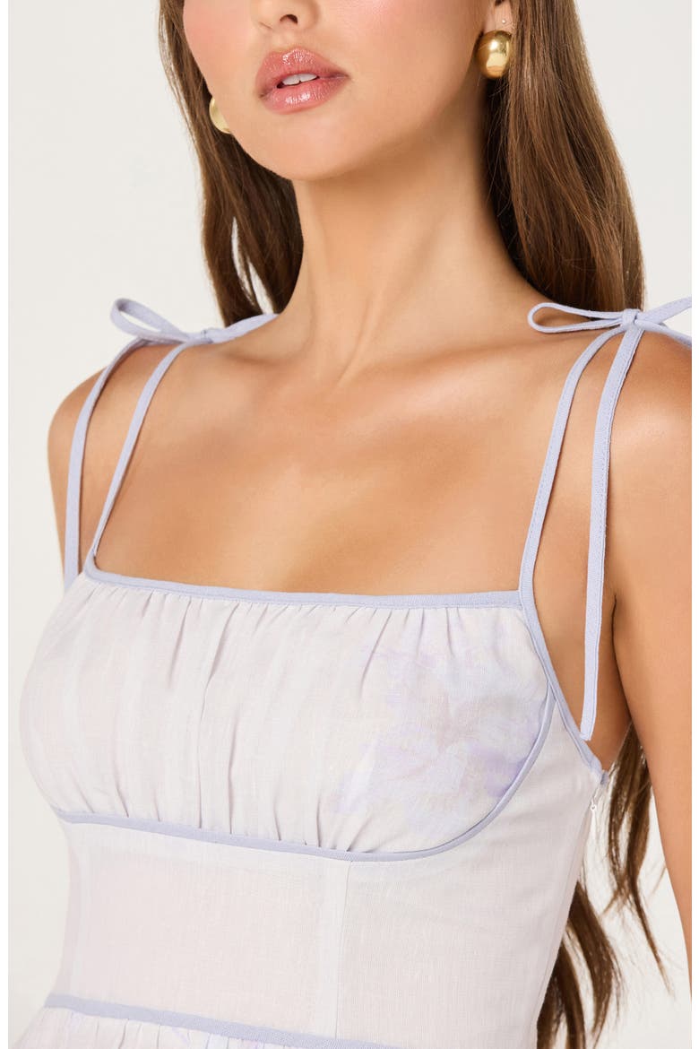 Dayana Sleeveless A-Line Dress, Alternate, color, PURPLE FLORAL