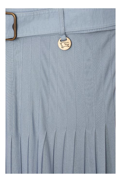 BURBERRY BURBERRY PLEATED CREPE JERSEY MAXI SKIRT 