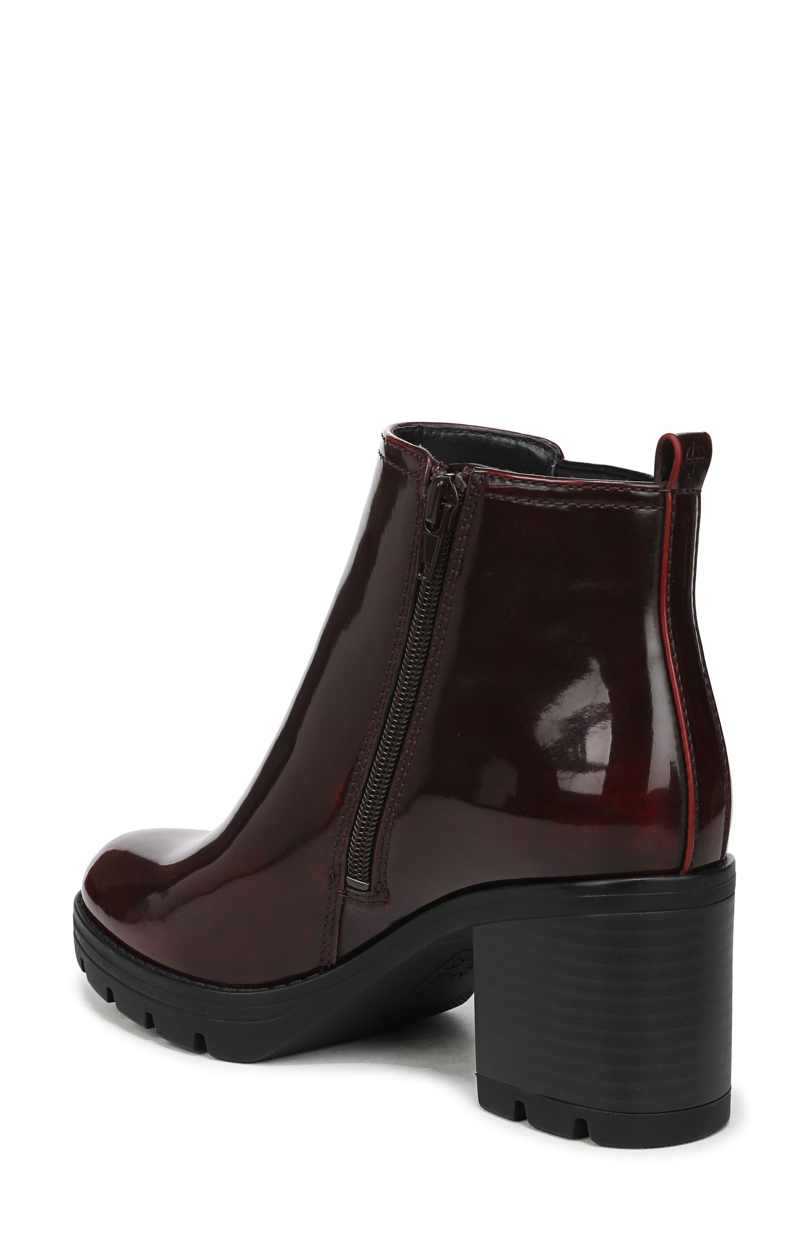 Madalynn Side Zip Bootie, Alternate, color, WINE