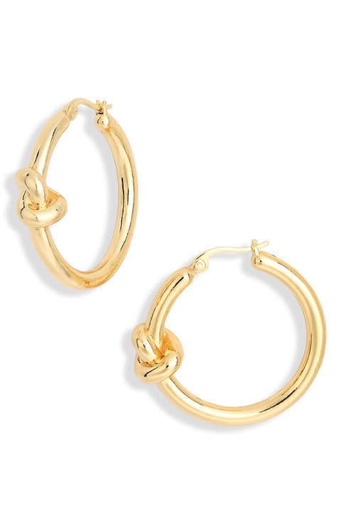 Demi Fine Knot Hoop Earrings