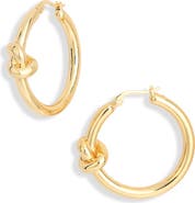 NORDSTROM RACK Demi Fine Knot Hoop Earrings