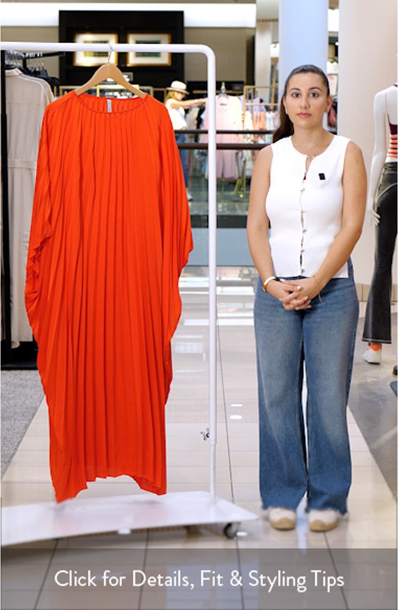 Pleated Flared Maxi Dress, sales video thumbnail