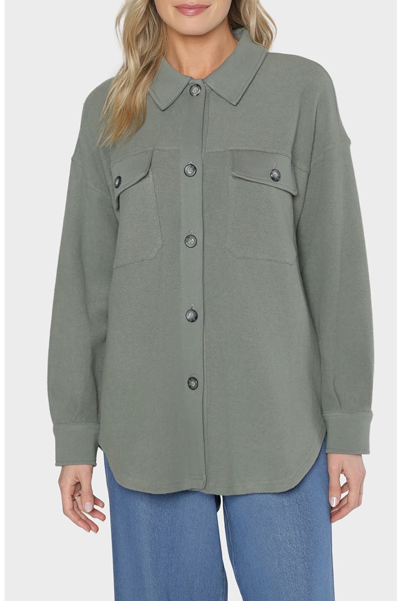 Mercer Knit Shacket, Main, color, SAGE