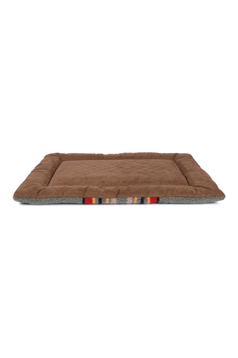 Vintage Camp Pet Comfort Cushion, Alternate, color, HEATHER GREEN