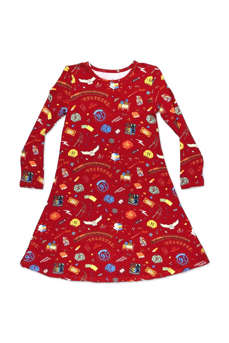 Kids' Hogwarts Express Short Sleeve Dress, Main, color, Hogwarts Express
