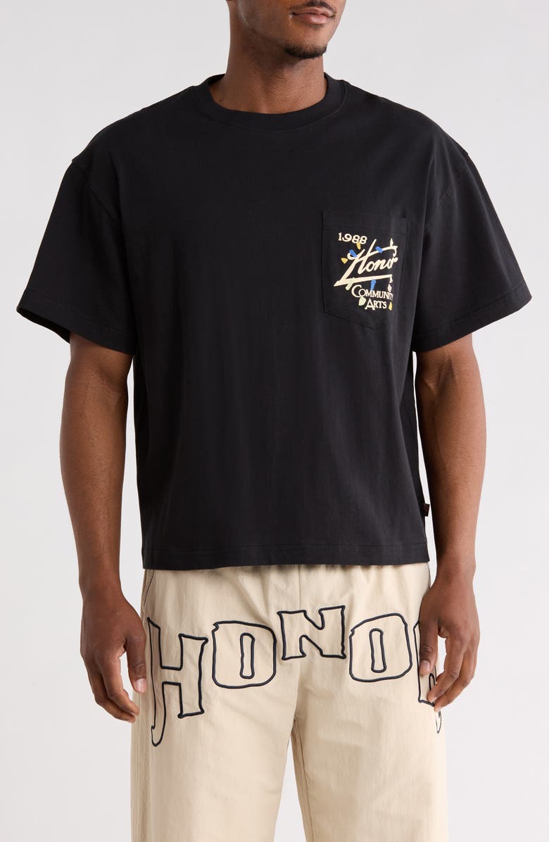 HONOR THE GIFT Community Arts Cotton Graphic T-Shirt, Main, color, Black