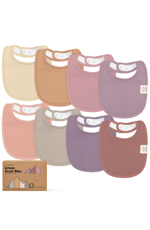 8-Pack Baby Drool Bibs