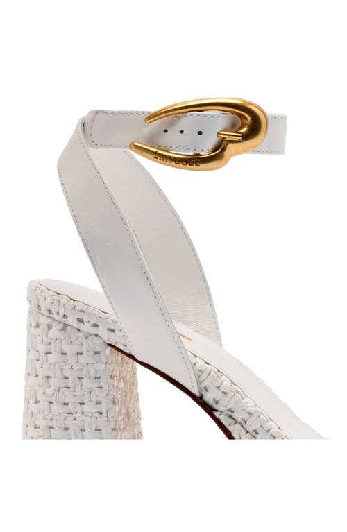 Larroude Larroudé Dolly Verona Sandal In White