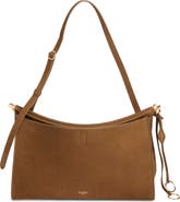 Alaïa Le Click Pocket Nubuck Leather East/West Shoulder Bag
