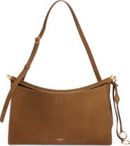 Alaïa Le Click Pocket Nubuck Leather East/West Shoulder Bag