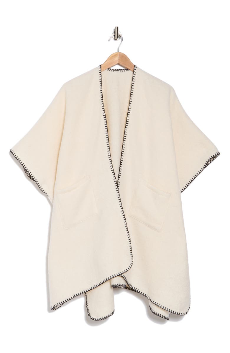 NATASHA Whipstitch Open Front Cardigan, Alternate, color,