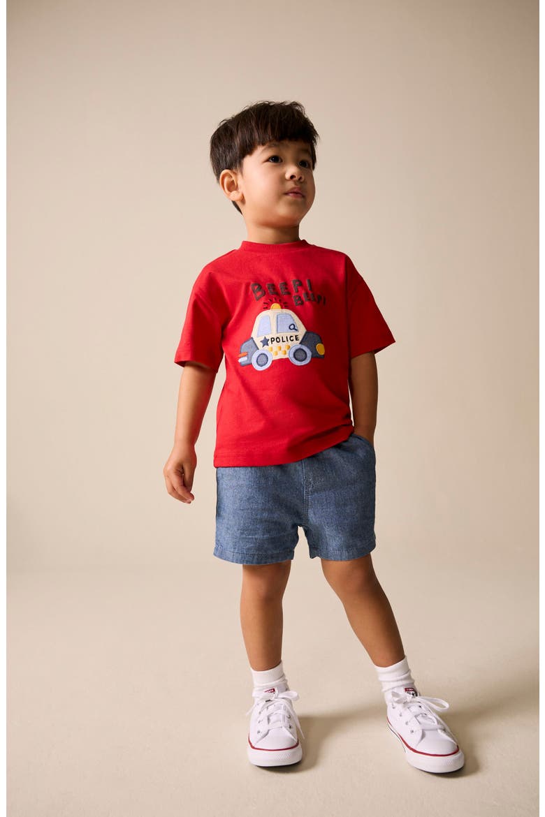 Kids' Pull-On Shorts, Alternate, color, BLUE