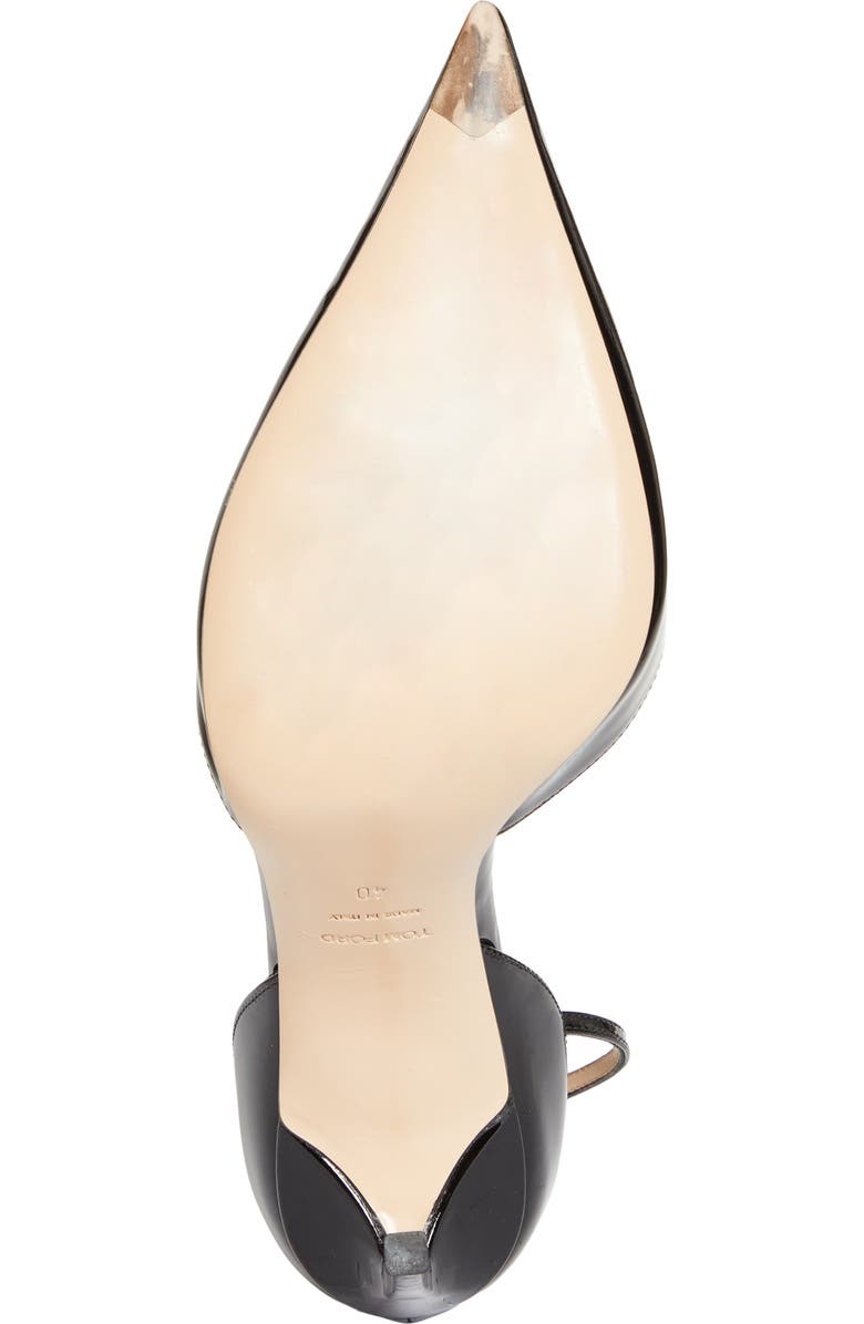 TOM FORD Vertigo Ankle Strap d'Orsay Pump, Alternate, color, Naa Black